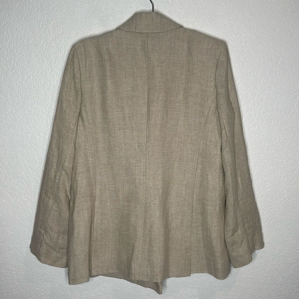 NWT Veronica Beard PARINETI DICKEY Linen
JACKET Color STONE Size 10 Tan - Picture 5 of 15